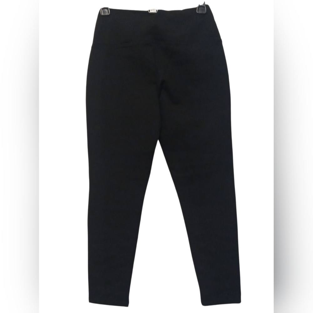 Athena Marie -Ladies Petite Black Pants,Faux Pearl Leg Embellishment,Lined Waist - Picture 8 of 10